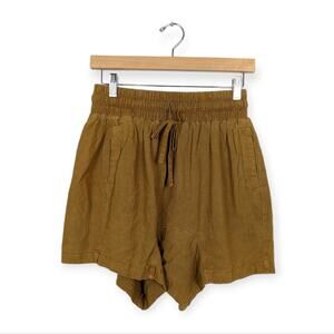 NWT Free People Need To Escape Savanna Linen Blend Pull On Shorts Size XS